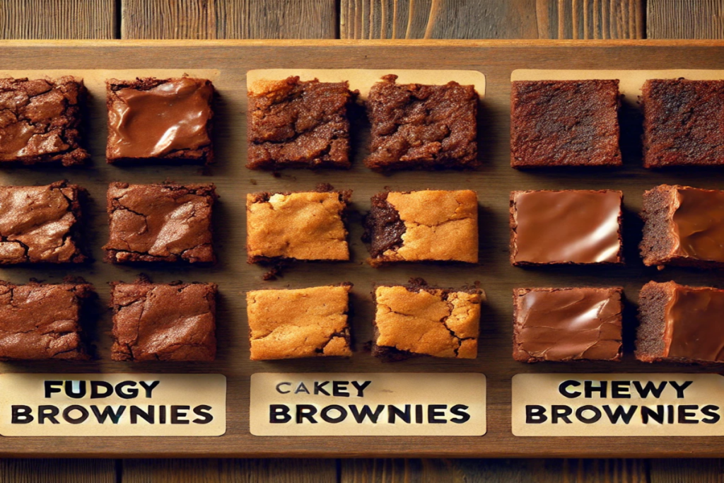 What are the three types of brownies?