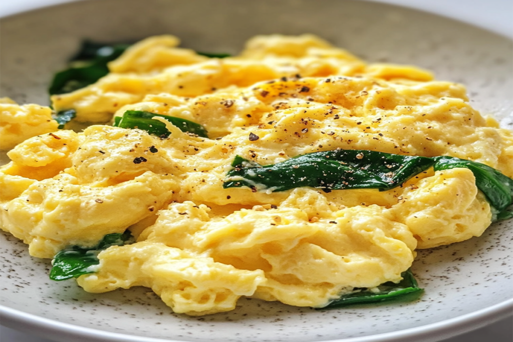 What is the trick to scrambled eggs?