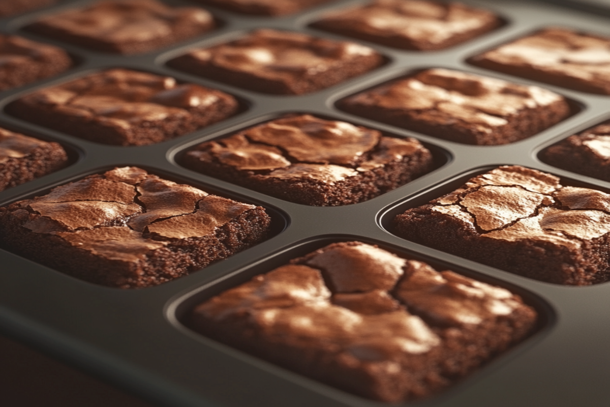 How do you keep brownies from sticking to muffin pans?