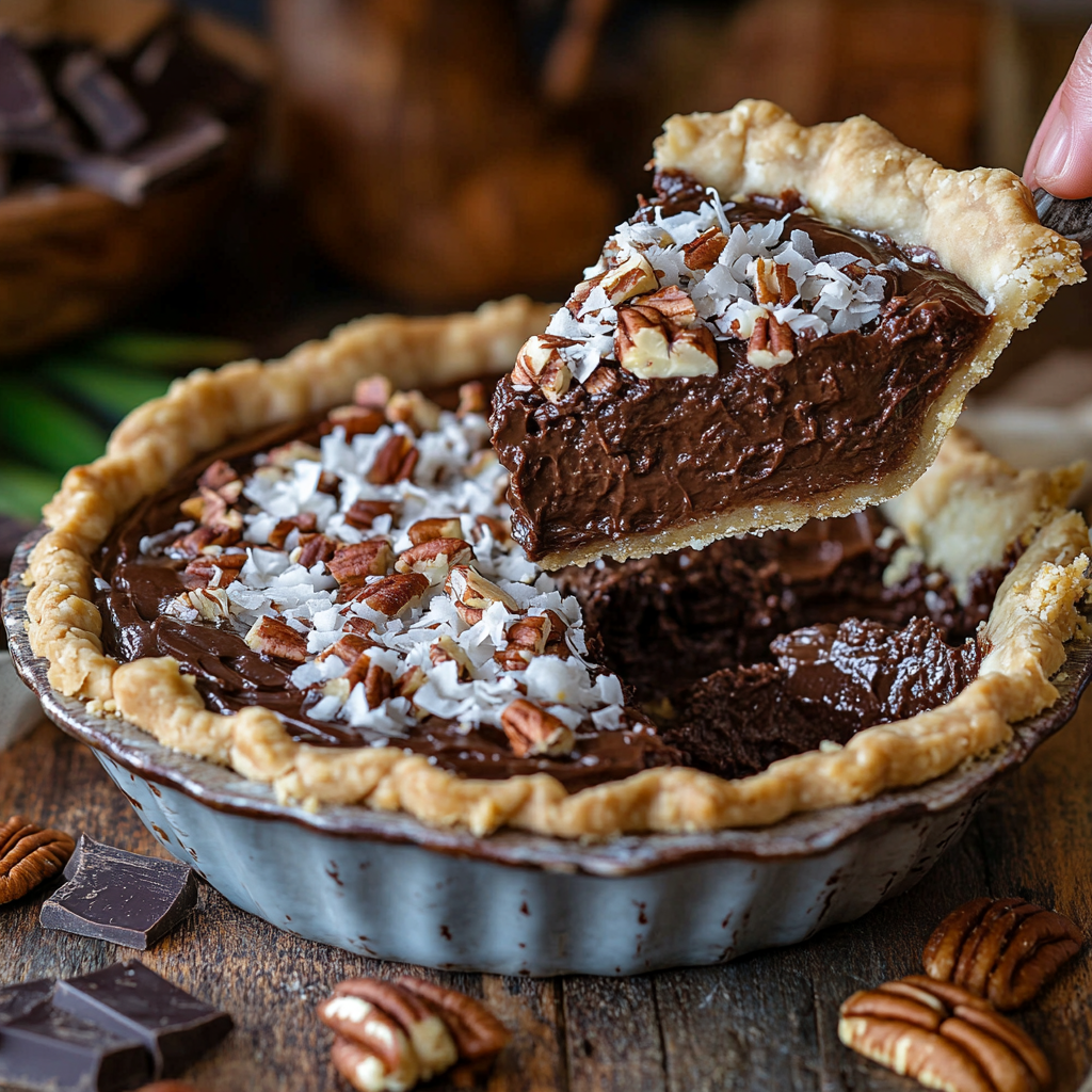 german chocolate fudge pie