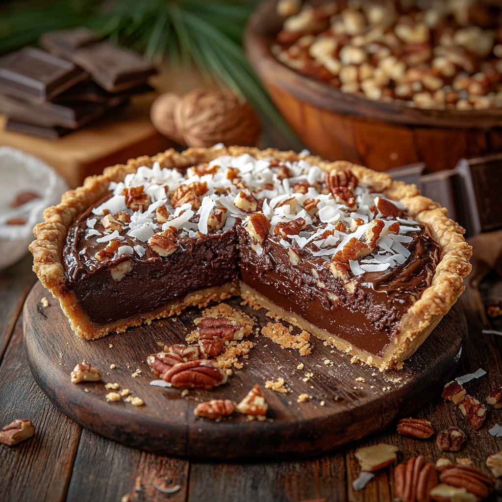 What is German chocolate pie made of?