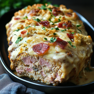 Chicken Cordon Bleu Meatloaf