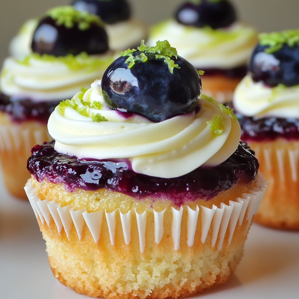 Philadelphia blueberry lime cheesecake cupcakes
