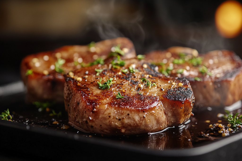 What is the best method to cook pork chops?
