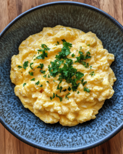 What is the trick to scrambled eggs?
