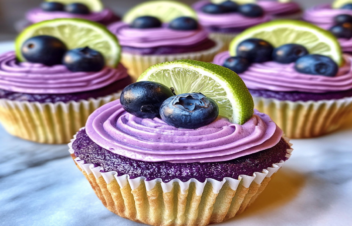 Easy blueberry lime cheesecake cupcakes recipe