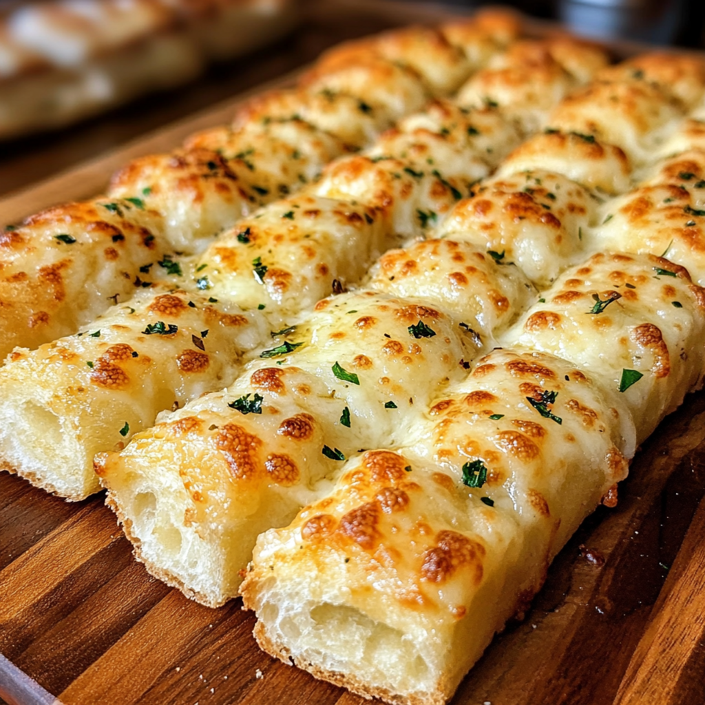 What goes with cheesy garlic bread?