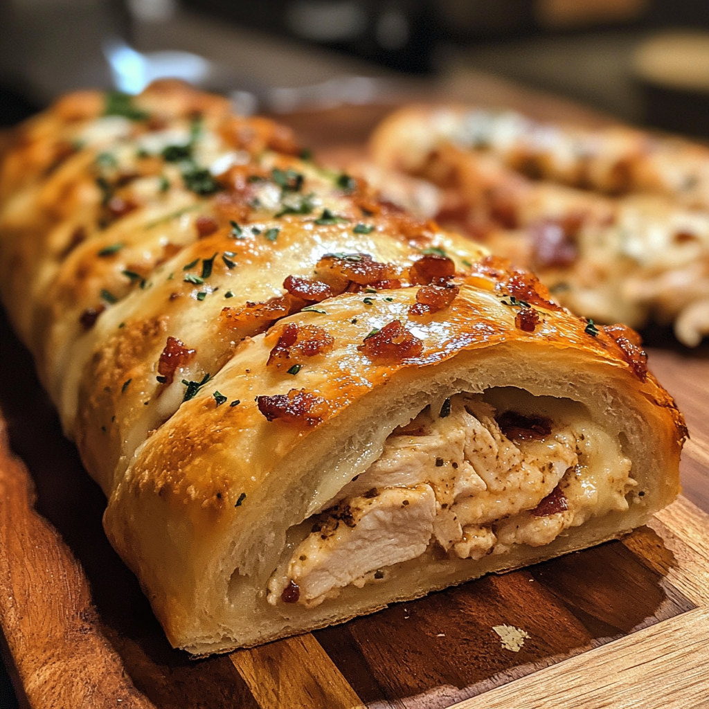 What does the chicken and bacon ranch melt have?