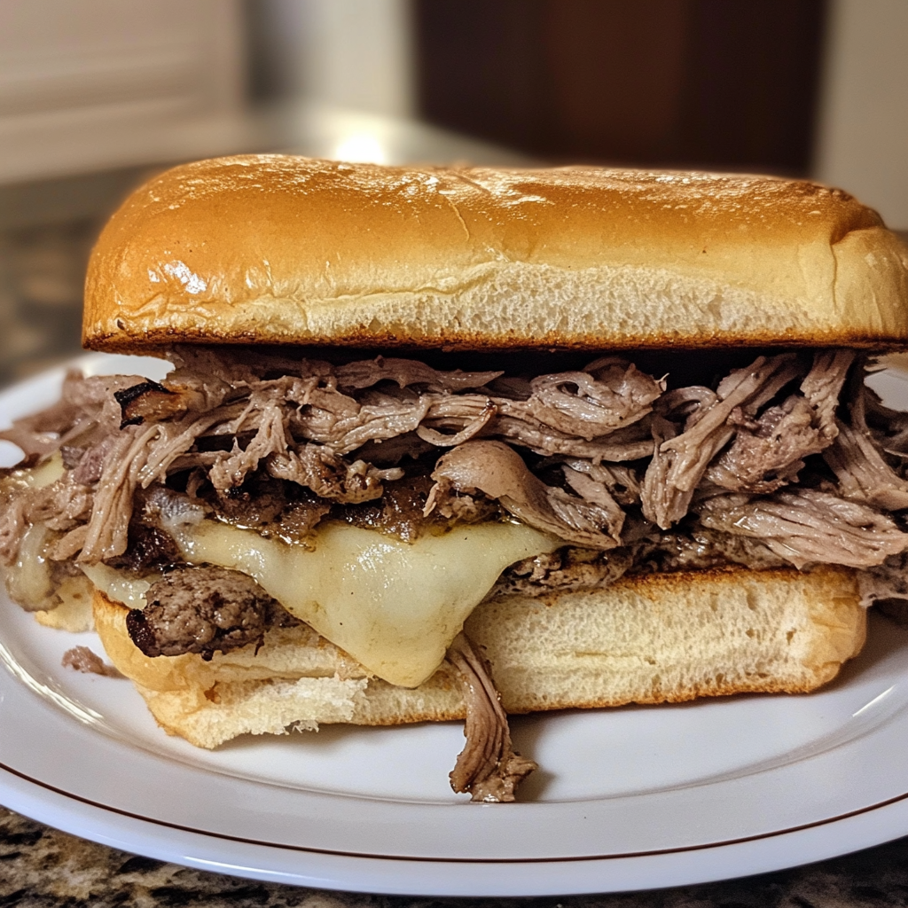 What is a French dip sandwich made of?