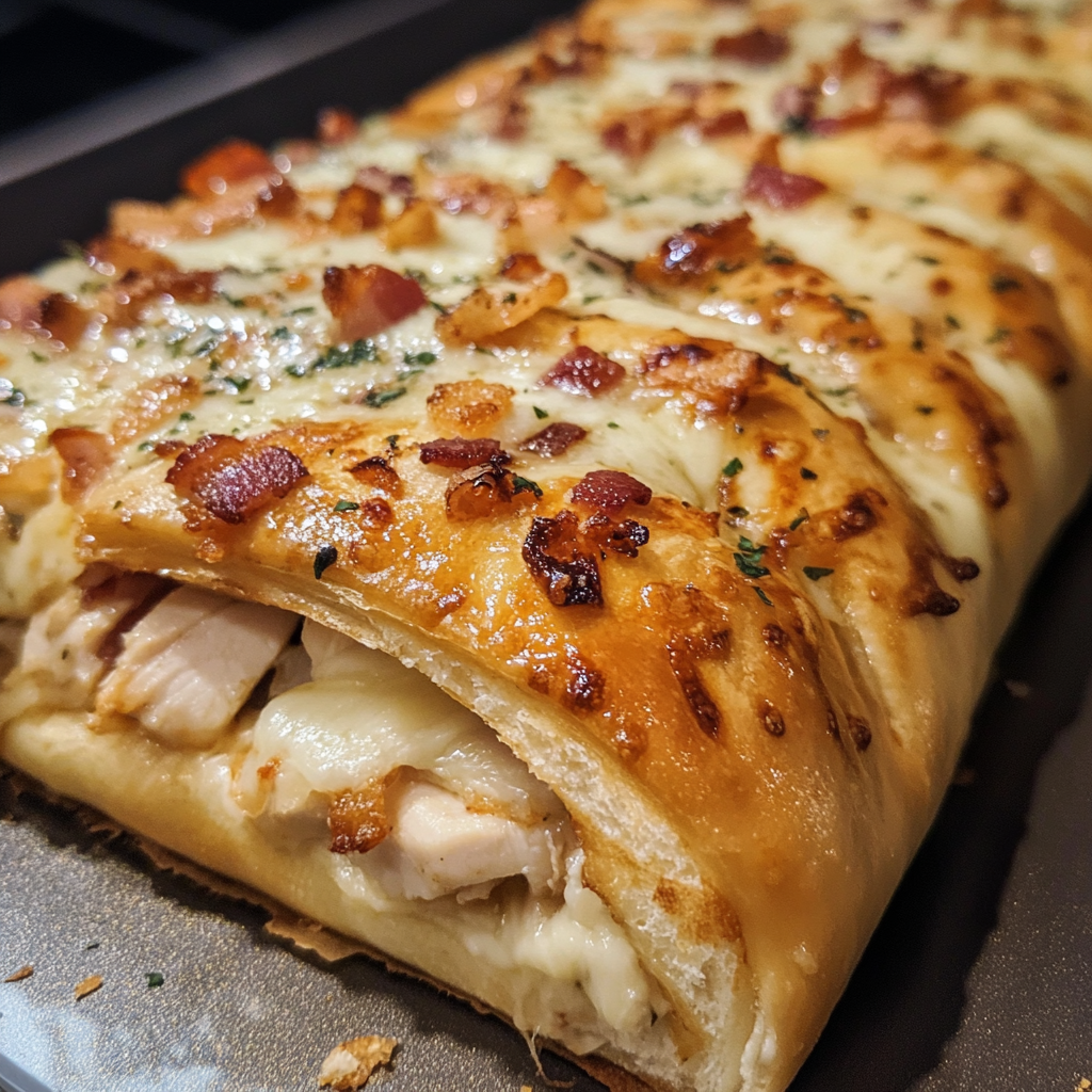 What does the chicken and bacon ranch melt have?