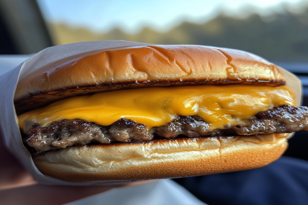 Is cheeseburger beef or ham?
