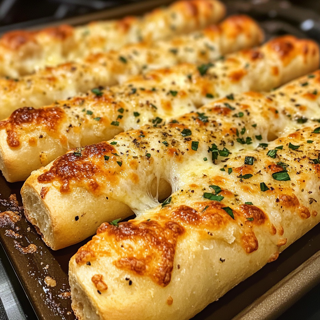 What goes with cheesy garlic bread?