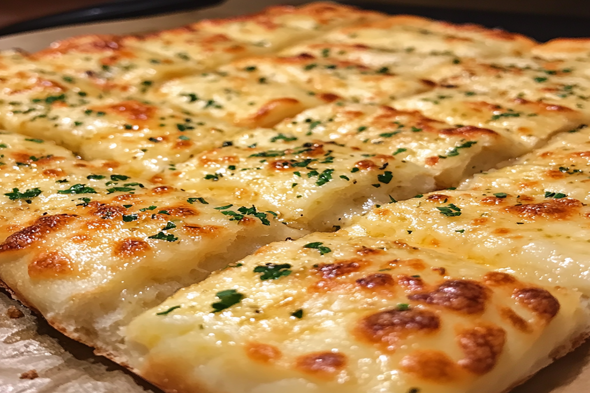 What goes with cheesy garlic bread?